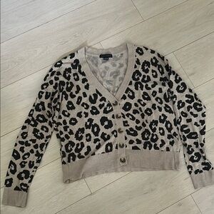 Leopard Print Cardigan